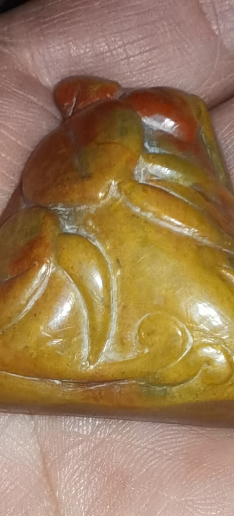 古玩雜項壽山石手把件真品鑒賞圖