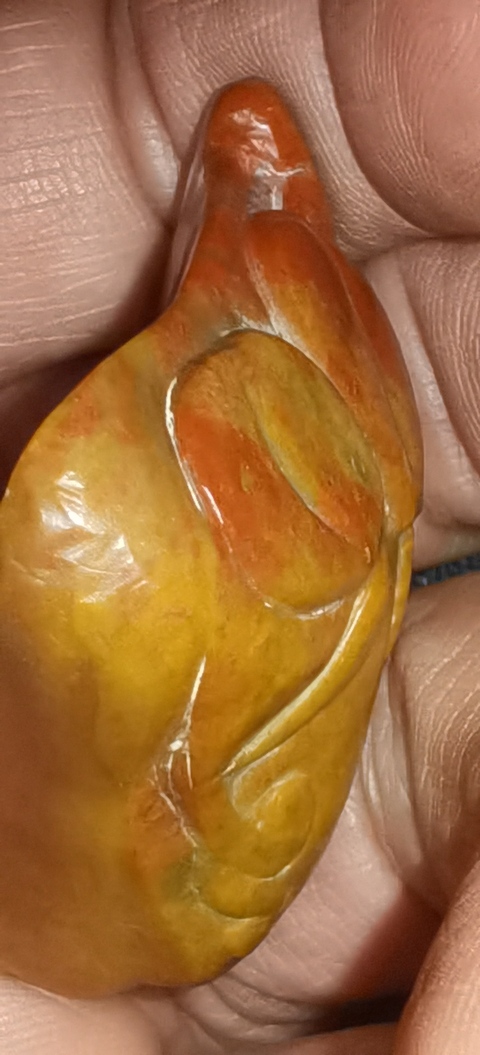 古玩雜項壽山石手把件真品鑒賞圖