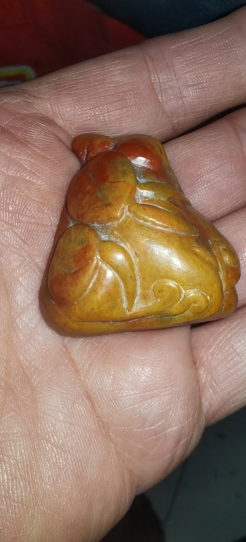 古玩雜項壽山石手把件真品鑒賞圖