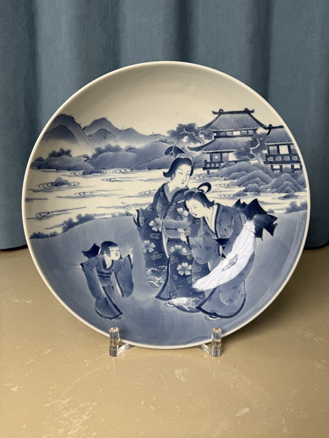 古玩陶瓷清中期·日本國寶級藏品·浮世繪賞盤拍賣，當前價格180000元