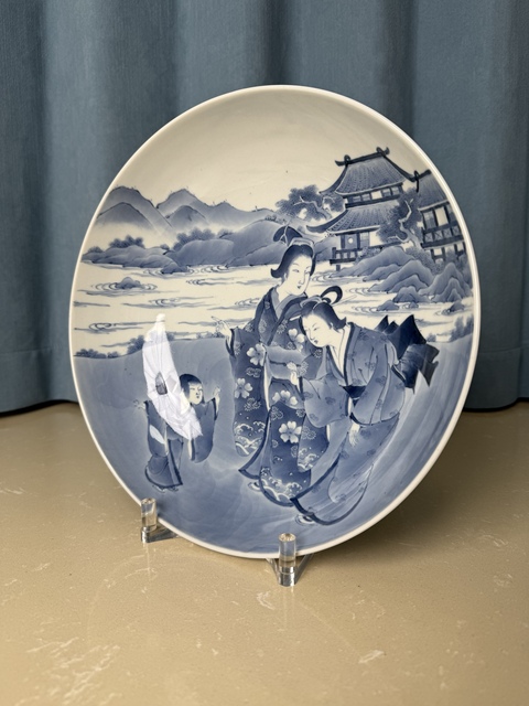 古玩陶瓷清中期·日本國寶級藏品·浮世繪賞盤拍賣，當前價格180000元