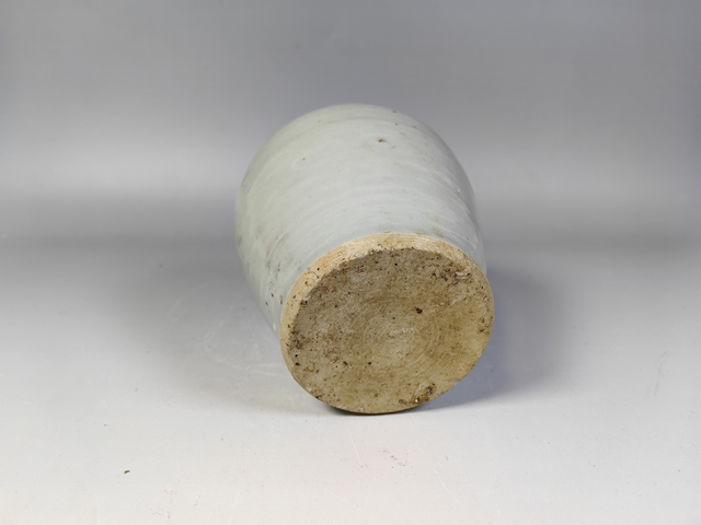 古玩陶瓷明晚崇禎甜白釉罐真品鑒賞圖