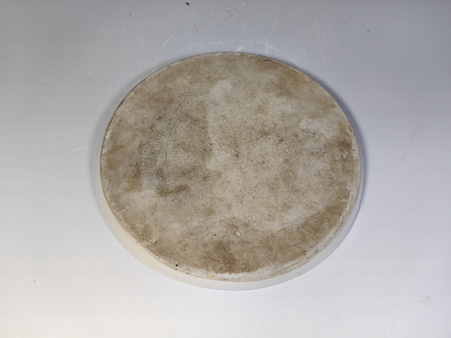 古玩陶瓷民國喜鵲登梅粉彩茶盤真品鑒賞圖