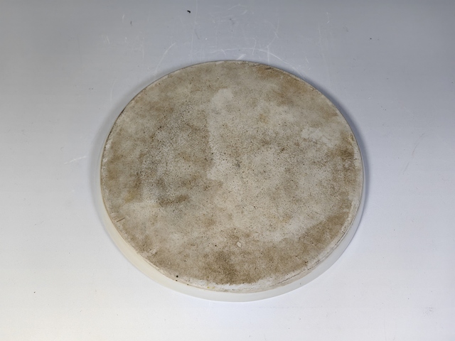 古玩陶瓷民國喜鵲登梅粉彩茶盤真品鑒賞圖