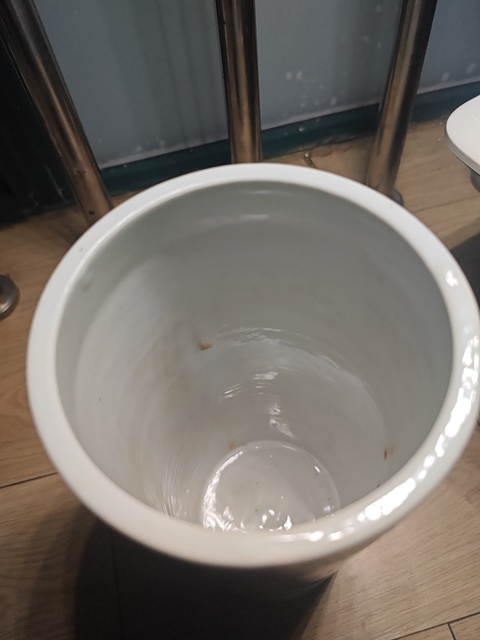 古玩陶瓷民國(guó) 粉彩人物紋帽筒真品鑒賞圖