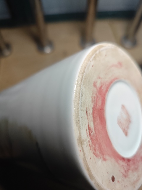 古玩陶瓷民國(guó) 粉彩人物紋帽筒真品鑒賞圖