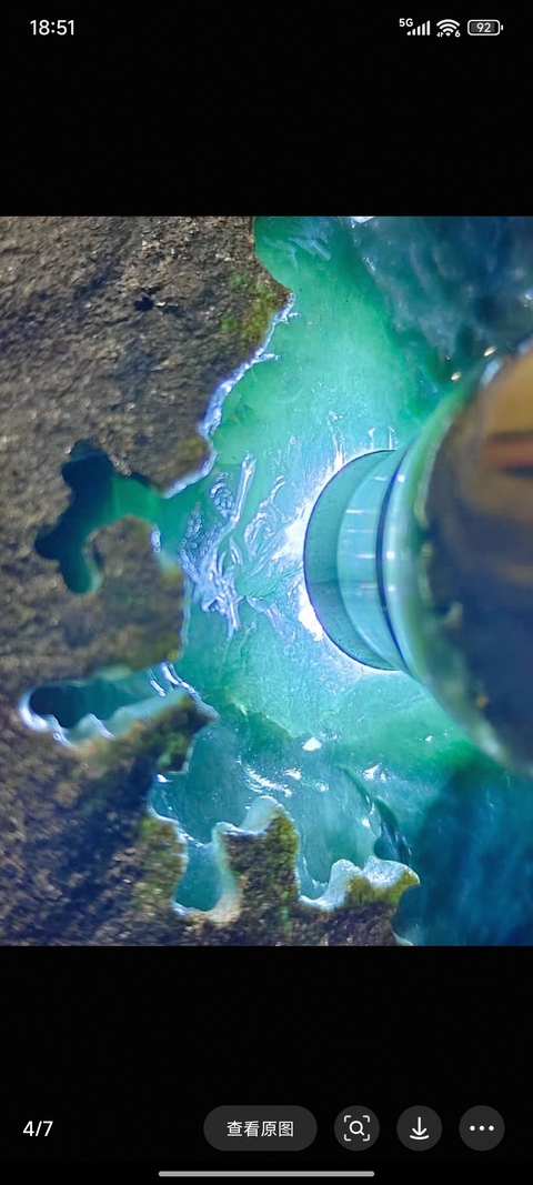 古玩玉器天然翡翠原石料真品鑒賞圖