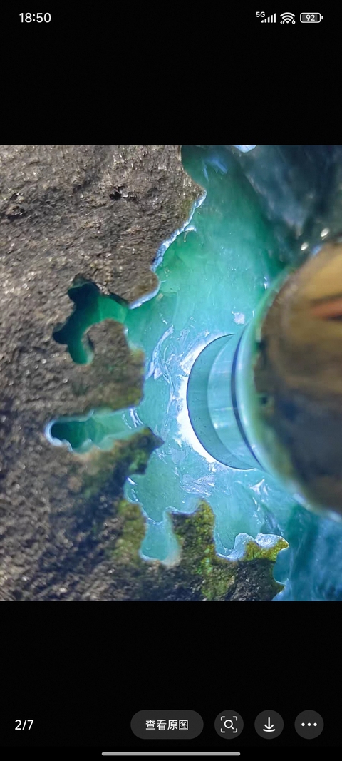 古玩玉器天然翡翠原石料真品鑒賞圖