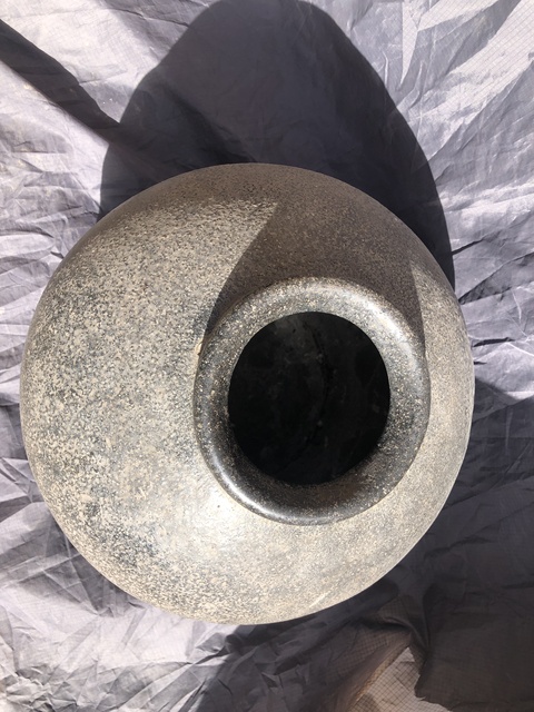 古玩陶瓷【大尺寸】清末民初.黑釉大罐( 美術(shù)空間 陳設(shè) 插花)拍賣，當(dāng)前價格0元