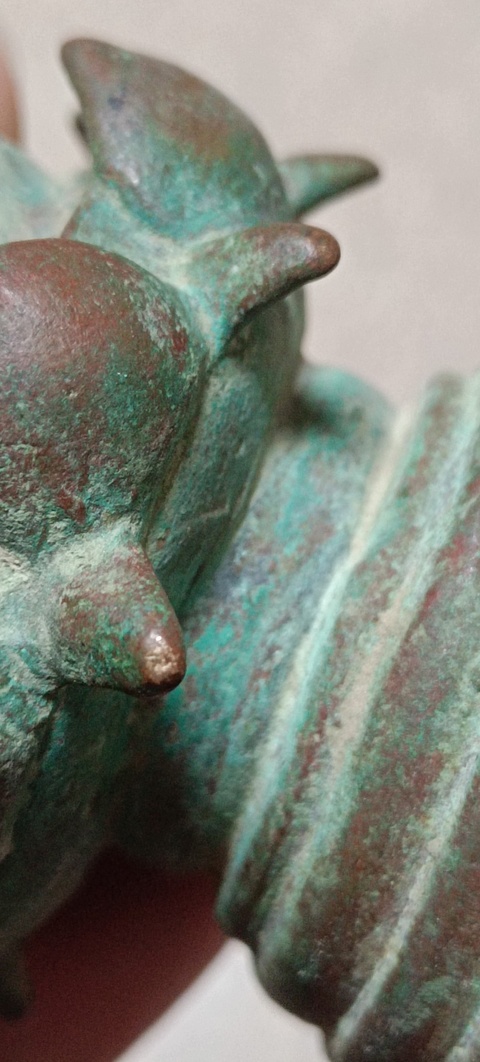 古玩銅器銅蓮花觀音像真品鑒賞圖