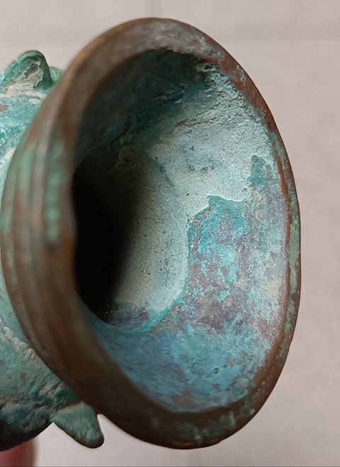 古玩銅器銅蓮花觀音像真品鑒賞圖