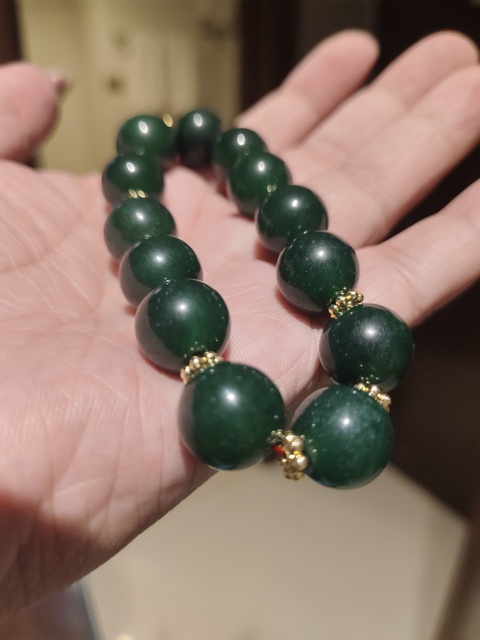 古玩玉器手鏈真品鑒賞圖