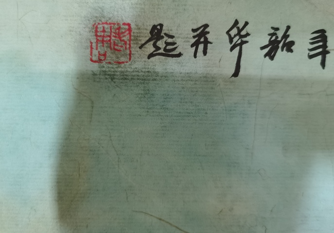 古玩字畫周韶華天地滄桑橫披真品鑒賞圖