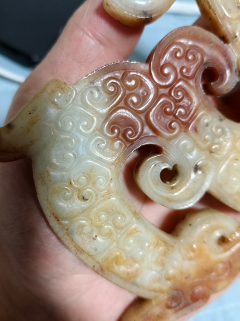 古玩玉器仿古玉龍佩真品鑒賞圖