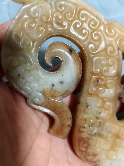 古玩玉器仿古玉龍佩真品鑒賞圖