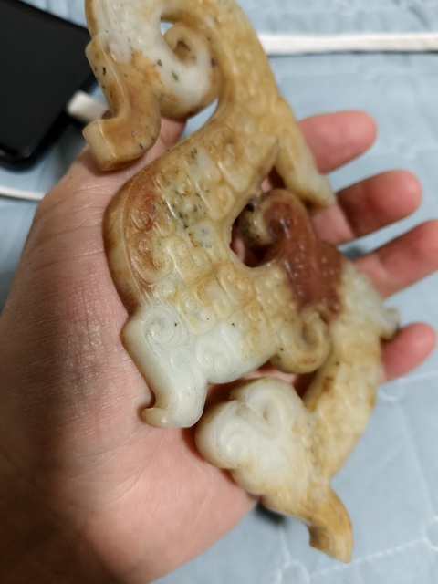 古玩玉器仿古玉龍佩真品鑒賞圖