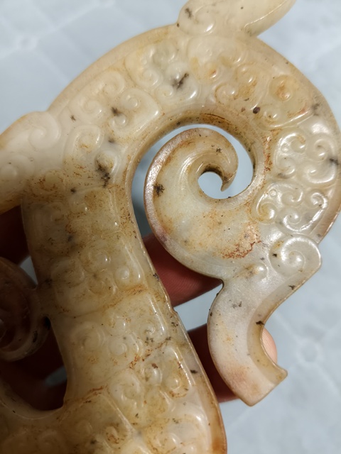 古玩玉器仿古玉龍佩真品鑒賞圖