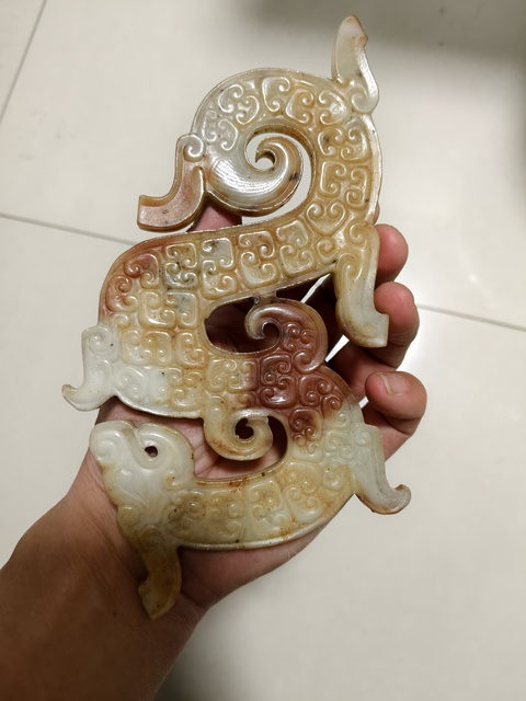 古玩玉器仿古玉龍佩真品鑒賞圖