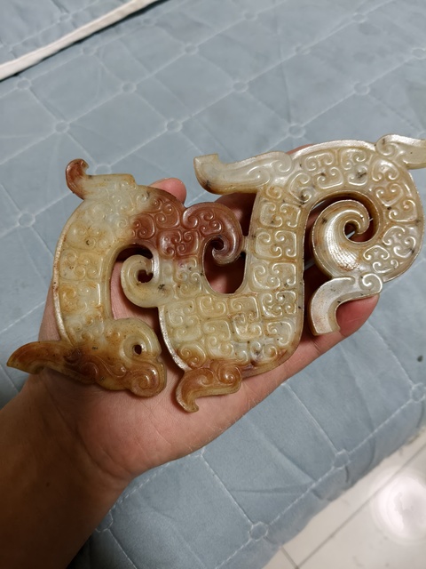 古玩玉器仿古玉龍佩真品鑒賞圖