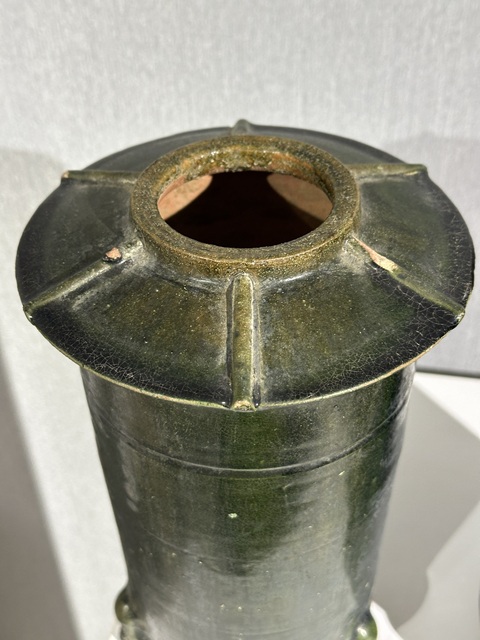 古玩陶瓷漢綠釉·糧倉一對（滿釉）拍賣，當前價格2688元