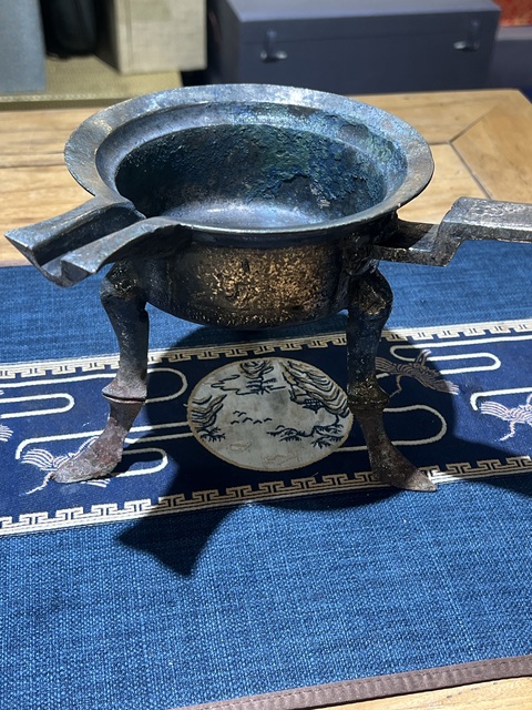 古玩銅器南北朝·分酒器 真品鑒賞圖