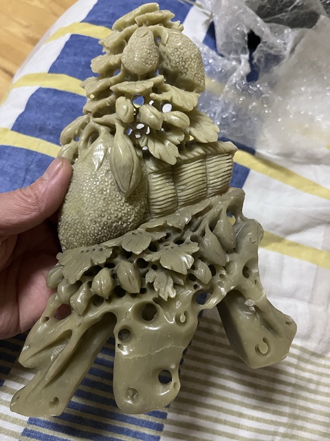 古玩雜項青田石擺件真品鑒賞圖