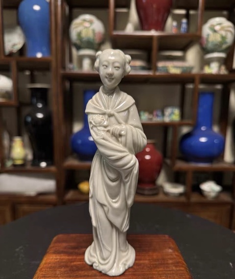 古玩陶瓷仙姑瓷塑真品鑒賞圖