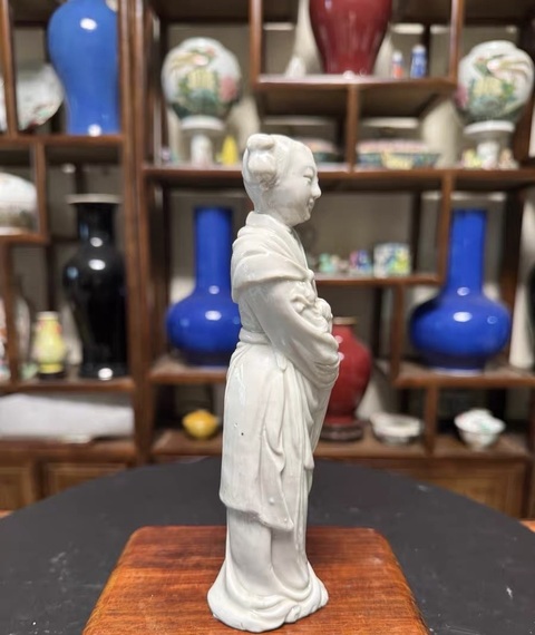古玩陶瓷仙姑瓷塑真品鑒賞圖