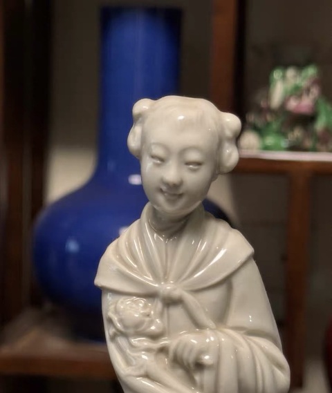 古玩陶瓷仙姑瓷塑真品鑒賞圖