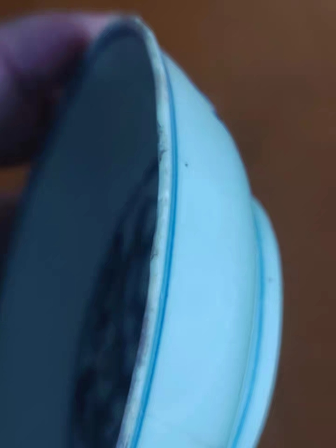 古玩陶瓷雍正青花螭龍紋小盤真品鑒賞圖