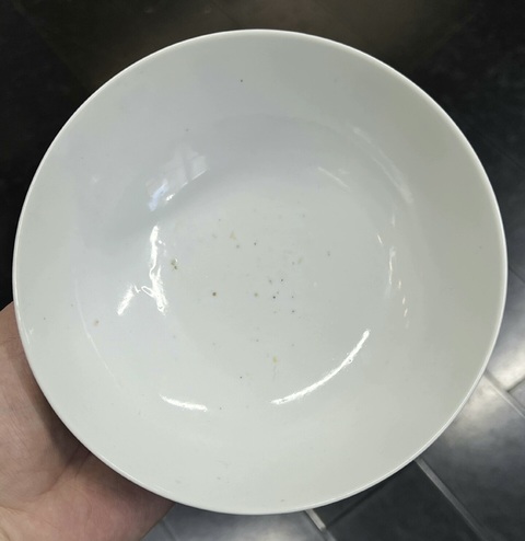 古玩陶瓷桃蝠紋款壽字紋青花碗真品鑒賞圖