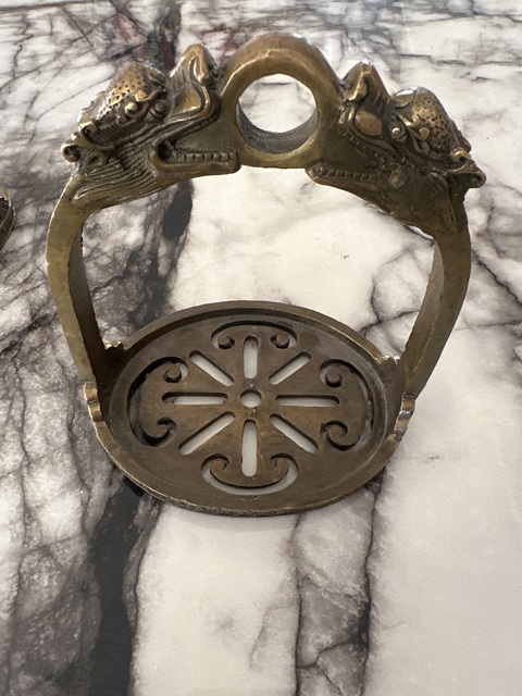 古玩銅器馬蹬真品鑒賞圖