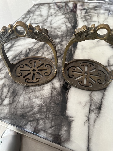 古玩銅器馬蹬真品鑒賞圖