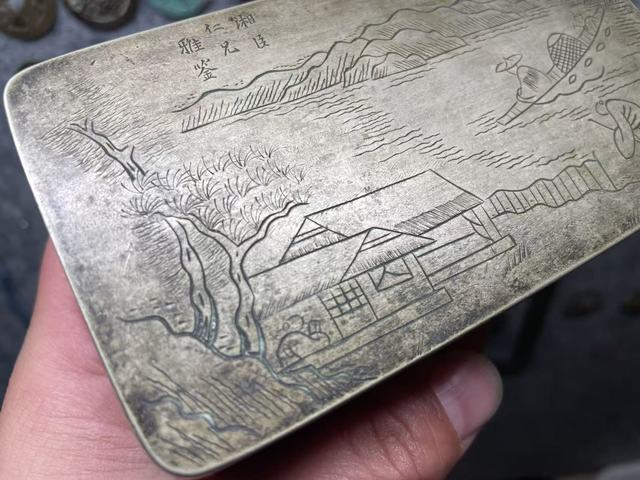 古玩銅器銅墨盒真品鑒賞圖
