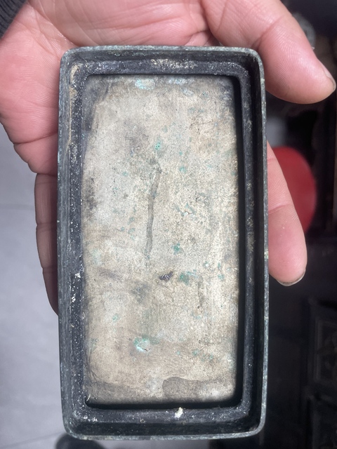 古玩銅器銅墨盒真品鑒賞圖