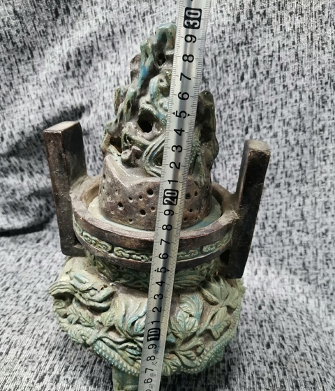 古玩陶瓷明代琺華彩香薰爐真品鑒賞圖