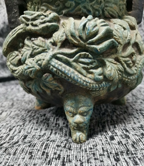 古玩陶瓷明代琺華彩香薰爐真品鑒賞圖