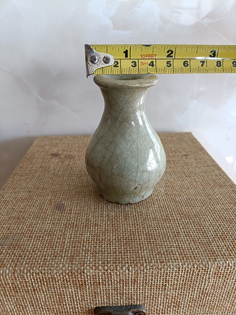 古玩陶瓷龍泉青瓷玉壺春瓶真品鑒賞圖