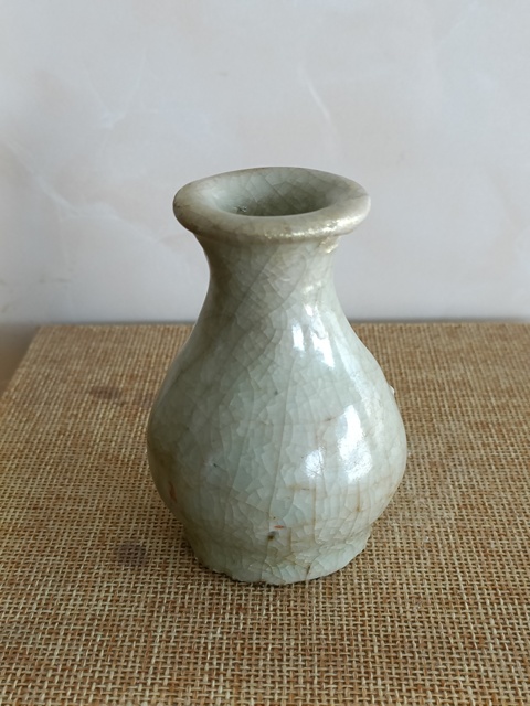 古玩陶瓷龍泉青瓷玉壺春瓶真品鑒賞圖