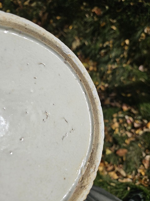 古玩陶瓷哥釉青花獅子銹球卷缸真品鑒賞圖