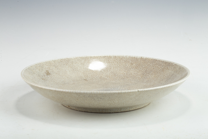 古玩陶瓷清中·哥釉盤真品鑒賞圖