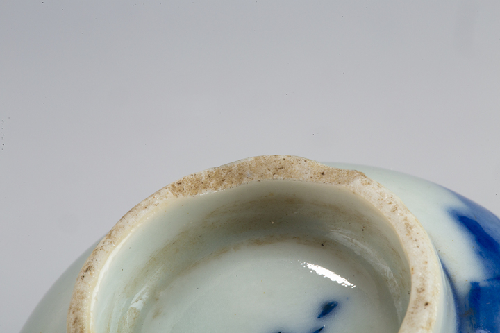 古玩陶瓷清晚·青花福祿壽三星人物紋杯真品鑒賞圖