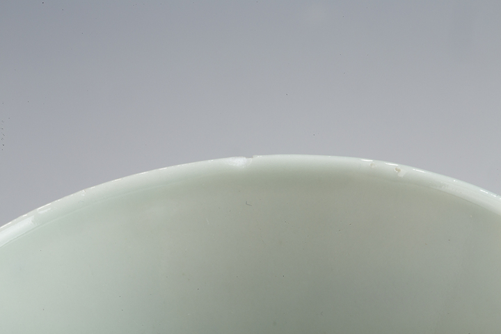 古玩陶瓷清晚·青花山水垂釣紋杯真品鑒賞圖