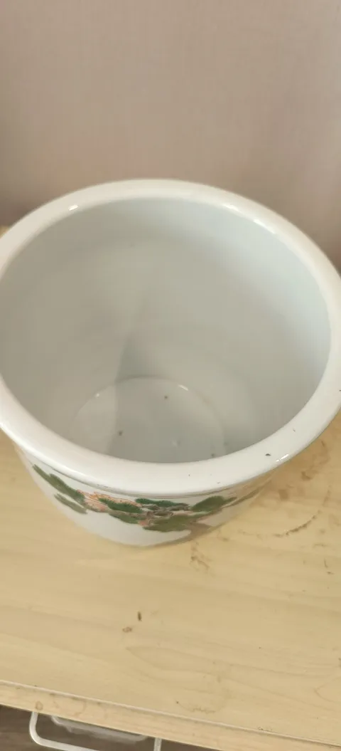 古玩陶瓷五彩人物故事紋筆筒真品鑒賞圖