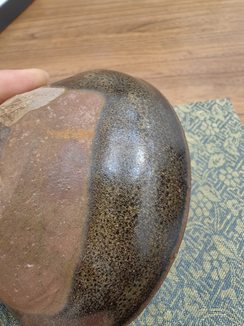 古玩陶瓷福清窯芝麻釉束口盞真品鑒賞圖