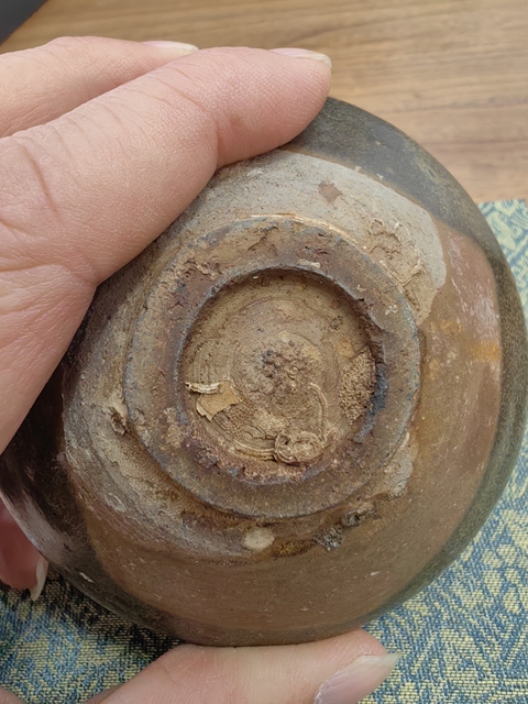 古玩陶瓷福清窯芝麻釉束口盞真品鑒賞圖