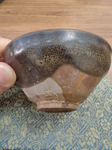 古玩陶瓷福清窯芝麻釉束口盞真品鑒賞圖