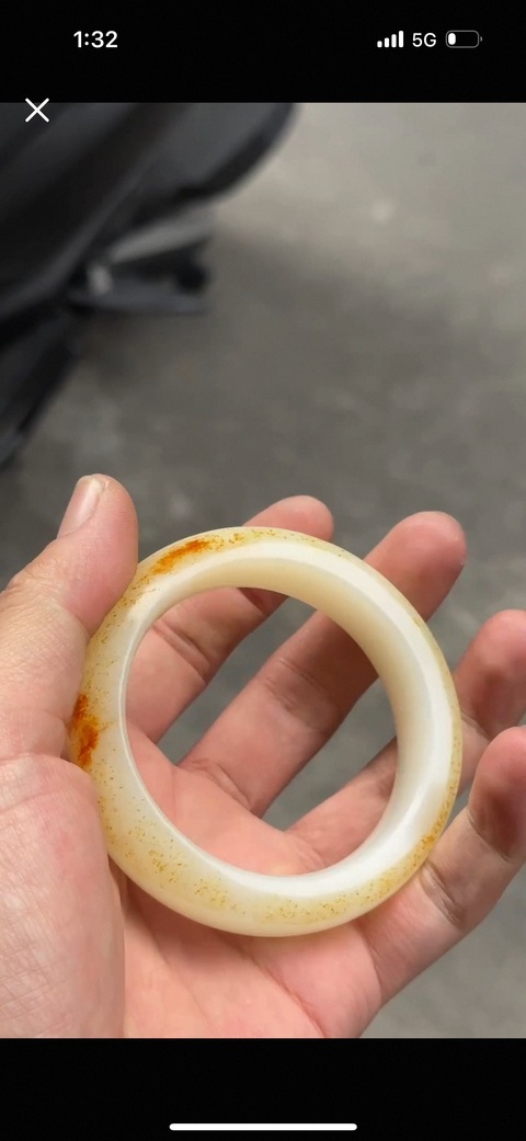 古玩玉器和田玉手鐲真品鑒賞圖