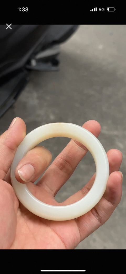 古玩玉器和田玉手鐲真品鑒賞圖