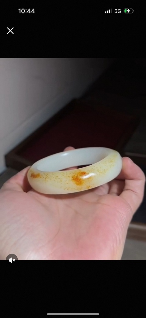 古玩玉器和田玉手鐲真品鑒賞圖